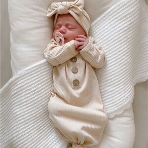Cozy Cream Kids Pajamas Sleep Sack